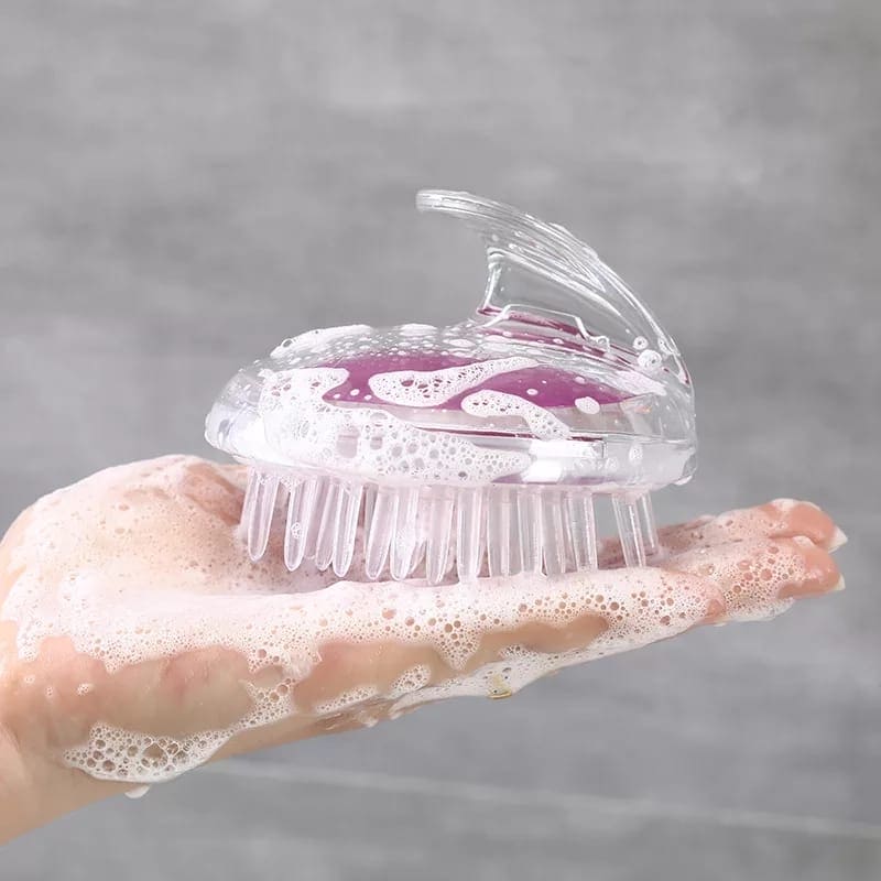 Transparent Scalp Brush, Silicone Head Shampoo Body Scalp Massage, Hair Washing Clean Brush, Comb Shower Bath Spa, Scalp Massaging Shampoo Brush Transparent Scalp Brush, Silicone Head Shampoo Body Scalp Massage, Hair Washing Clean Brush, Comb Shower Bath Spa, Scalp Massaging Shampoo Brush